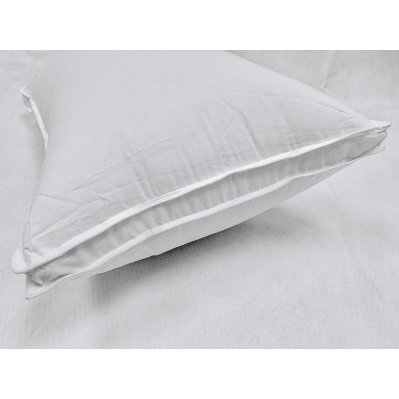 JS FIBER Ultra Down Gusset Medium Standard Bed Pillow Wayfair